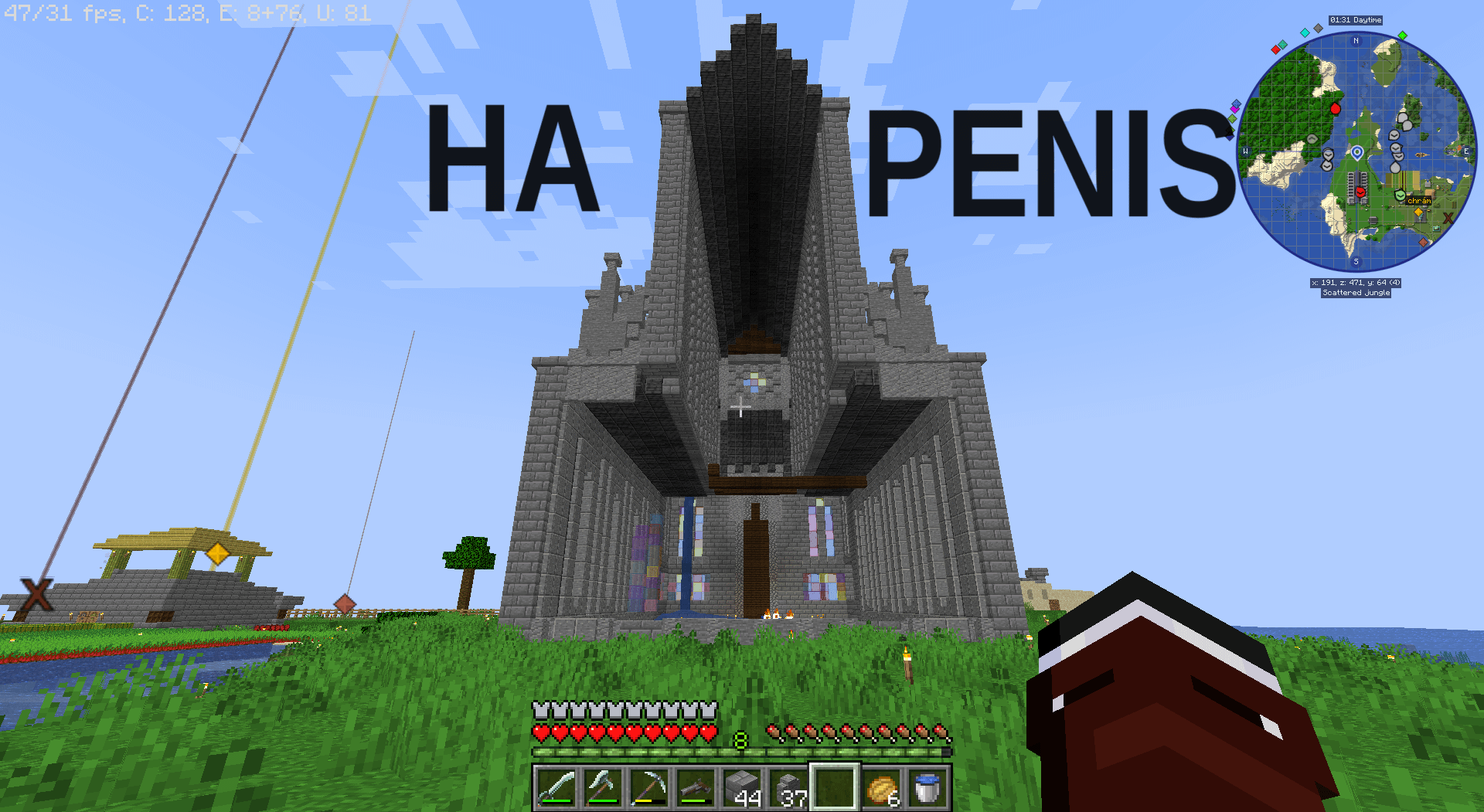 Minecraft Memes - Cathedral almost finished, just need the back!
