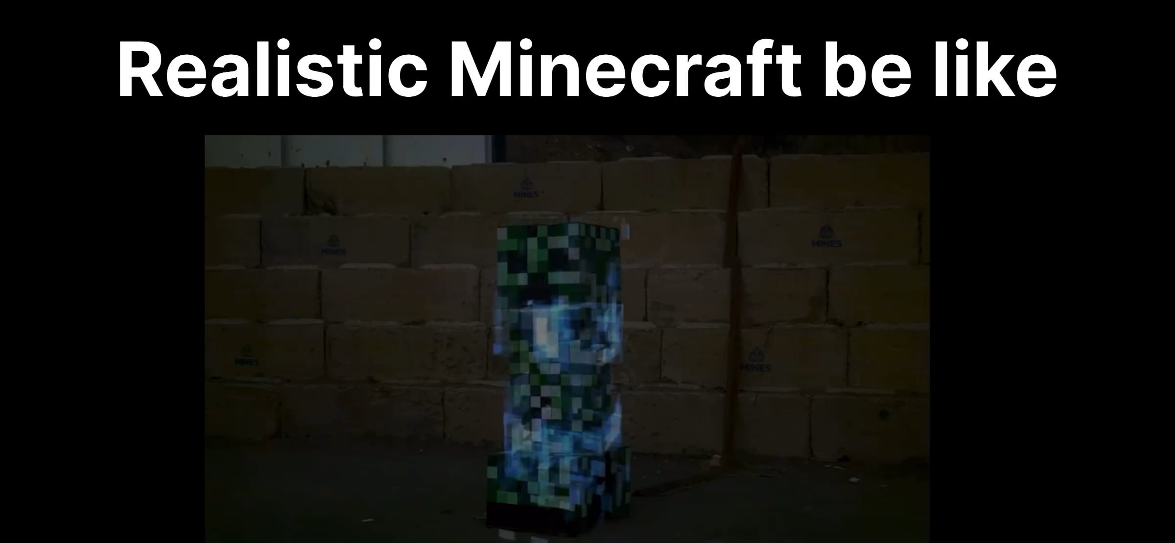 Minecraft Memes - Creeper's Real World Ambush