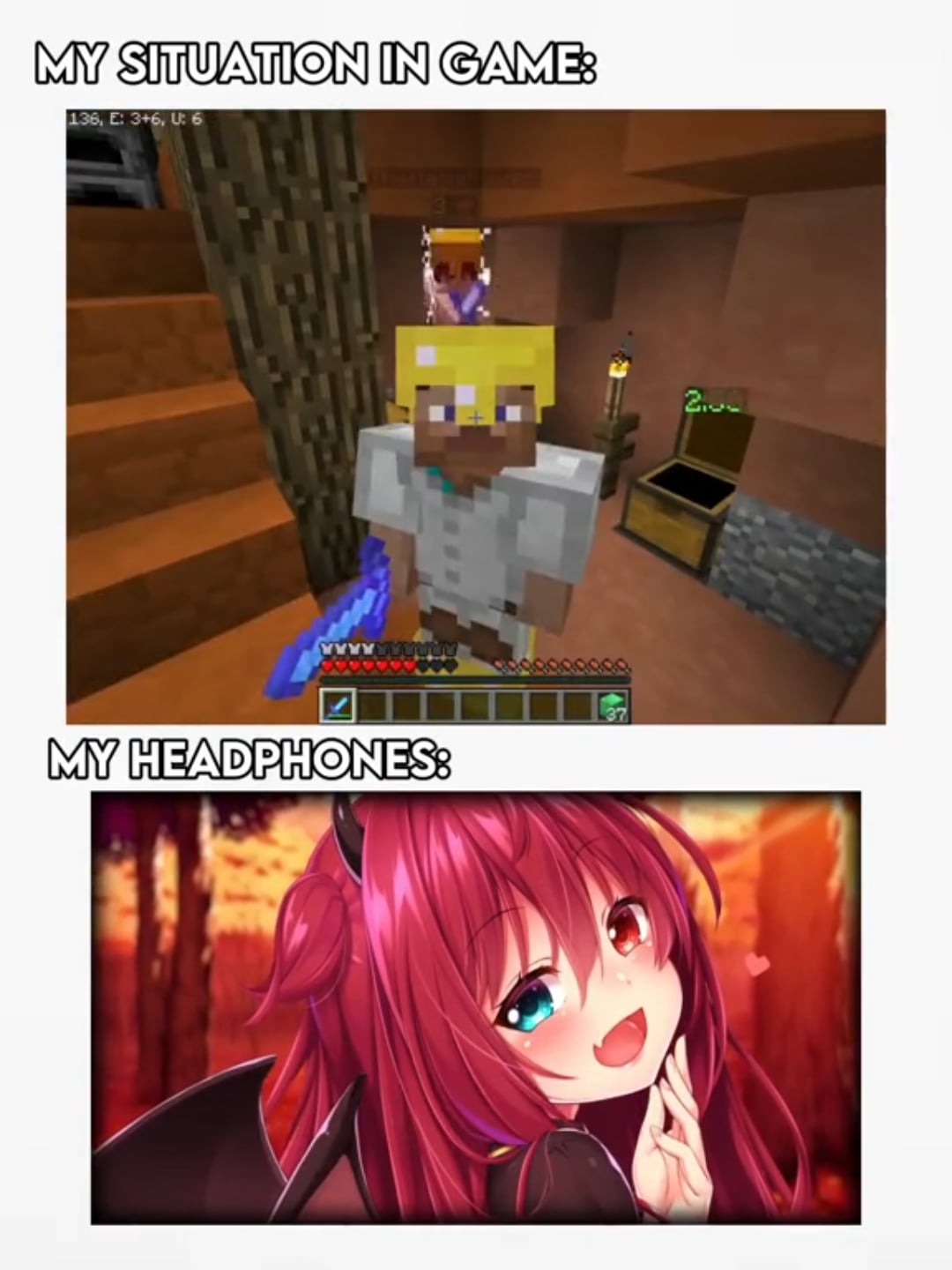 Minecraft Memes - Ingame VS Headphones: ROUND 2! 🔥