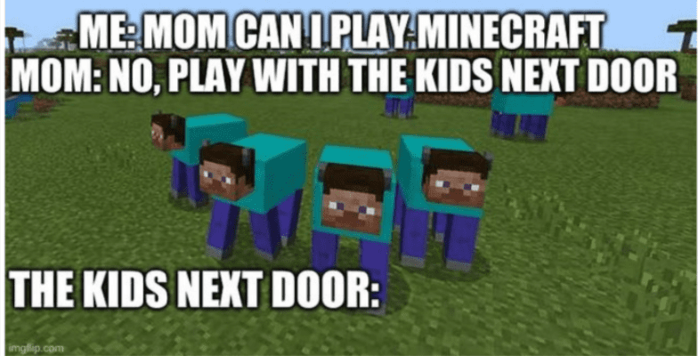 Minecraft Memes - Neighbor's house raid: Minecraft Edition