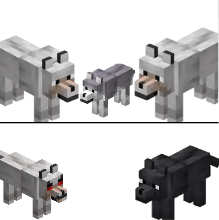 Minecraft Memes - "Players loving those doggo textures..."