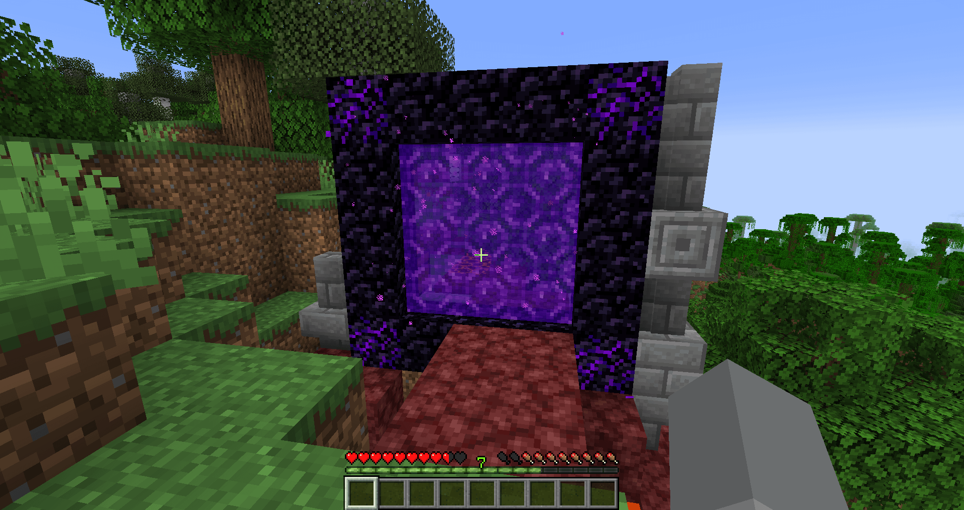 Minecraft Memes - Nether portal accepts cries for help with obsidian.