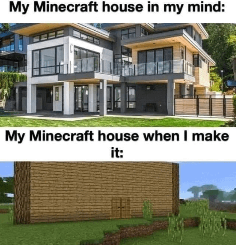 Minecraft Memes - When you start a new server with the boys and make plans 🔥