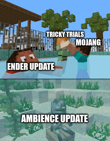 Minecraft Memes - "Tricky Trials: the Hottest Minecraft Update Yet!"