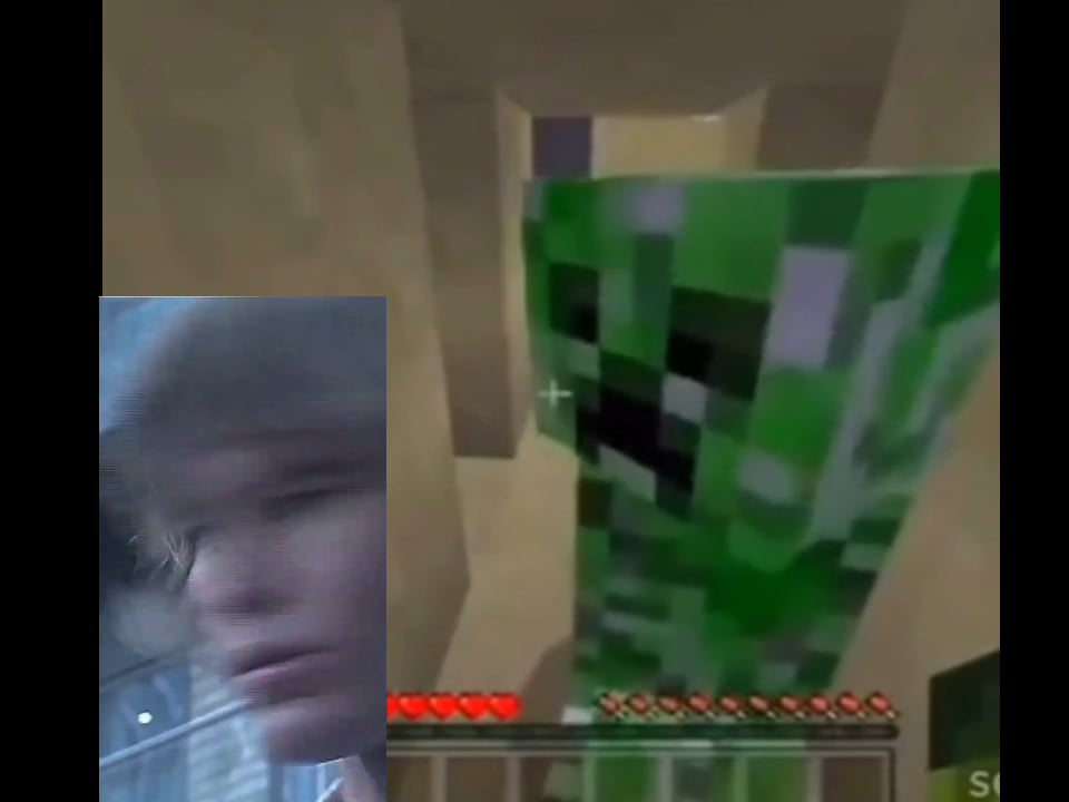Minecraft Memes - creeper flirting with a statue 🗿