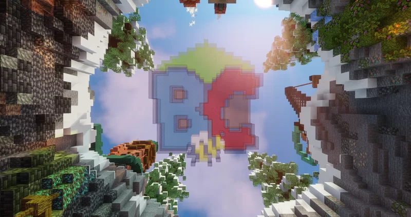 Welcome to Binstercraft. Be sure to look up when you first join to see our logo in spectacular block form!