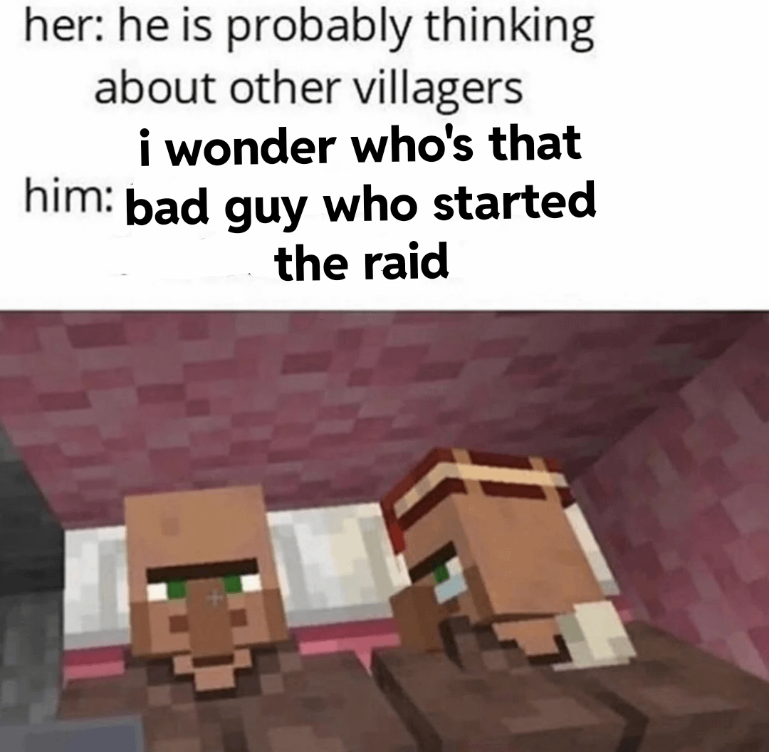 Minecraft Memes - Is he the true village hero?
