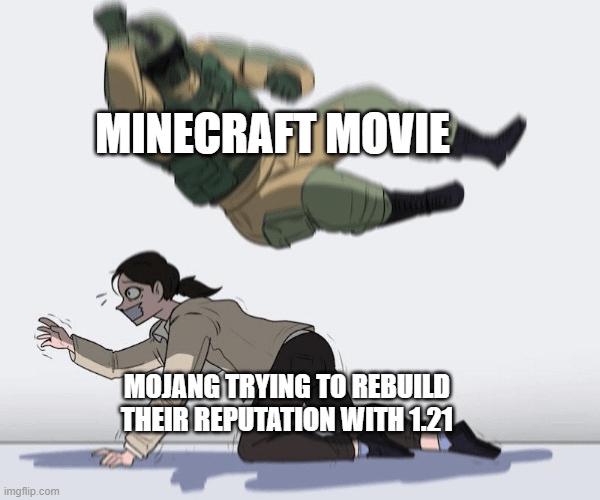 Minecraft Memes - Progress wiped out in one swift blow