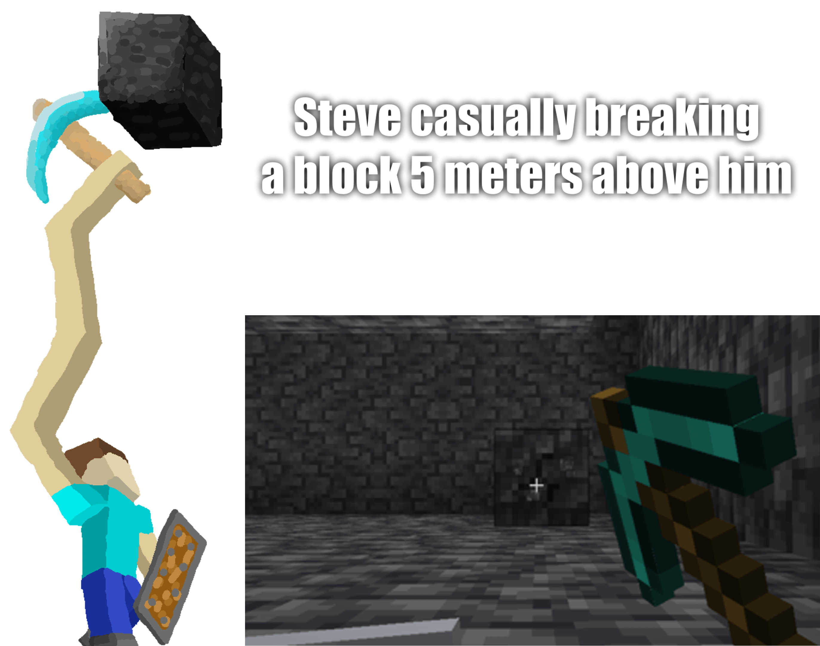 Minecraft Memes - Chunk mining got me like 🔥