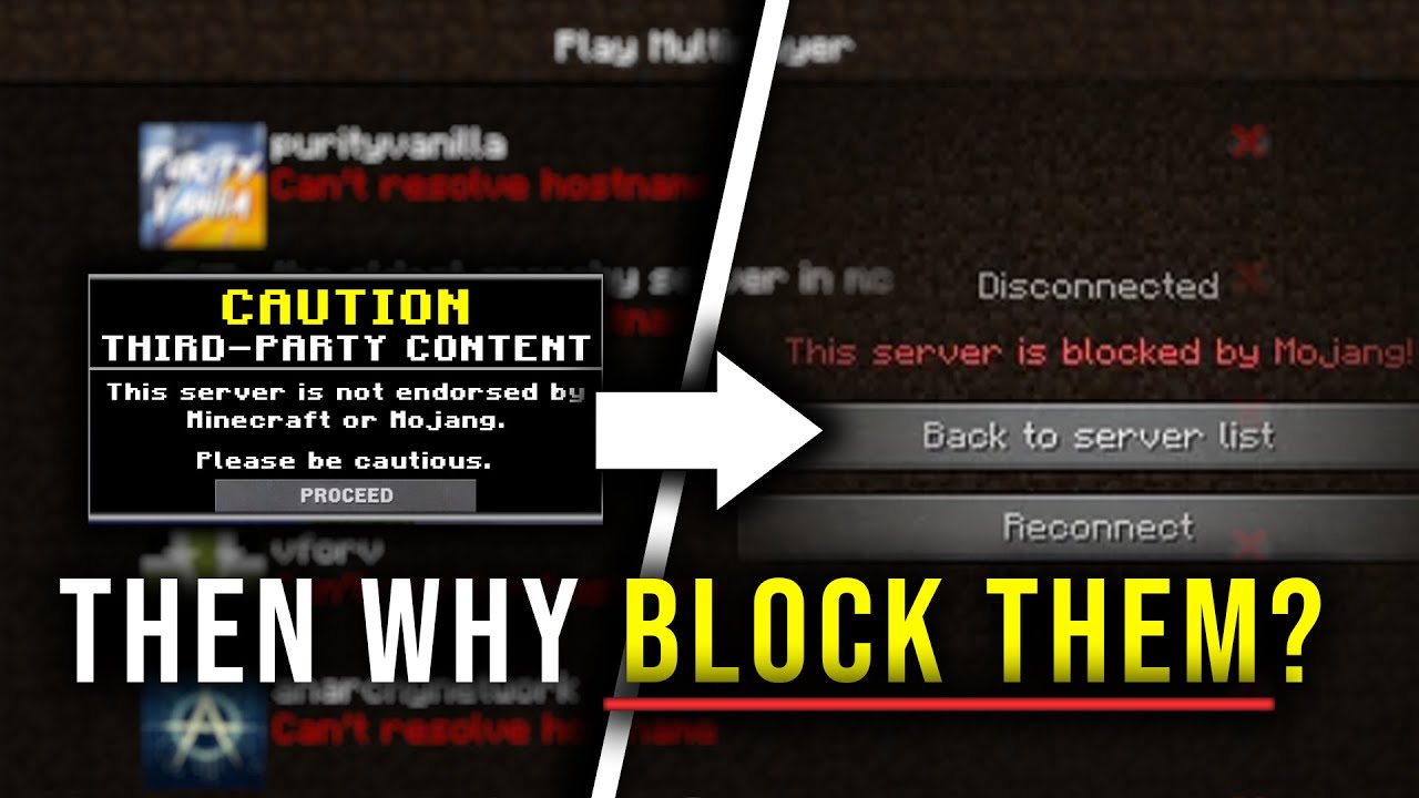 Mojang Blacklist Proves They Are Killing the Real Minecraft Multiplayer Scene