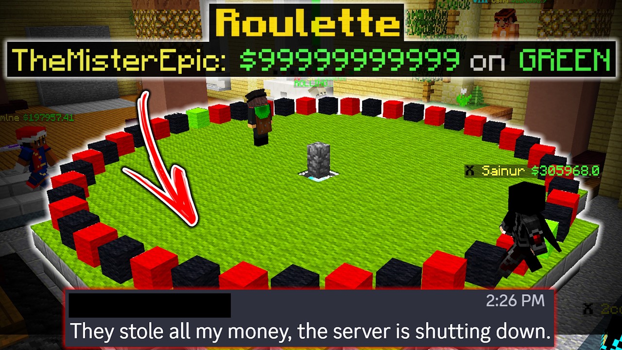 Minecraft Casino Server Rigged Games Then Got Robbed Dry