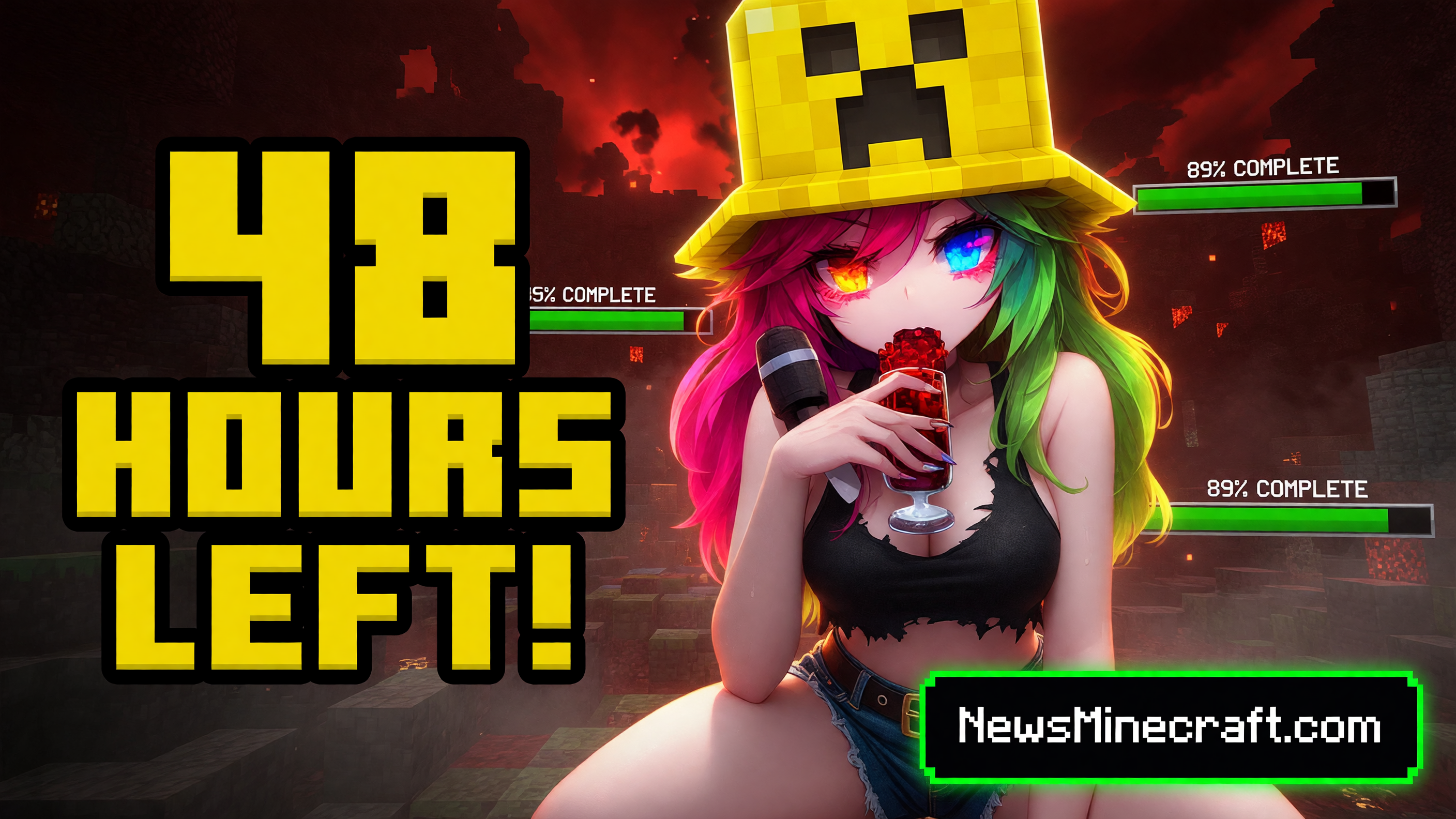 48 Hours Left in Minecrafts Massive Sulfur Cube Community Challenge