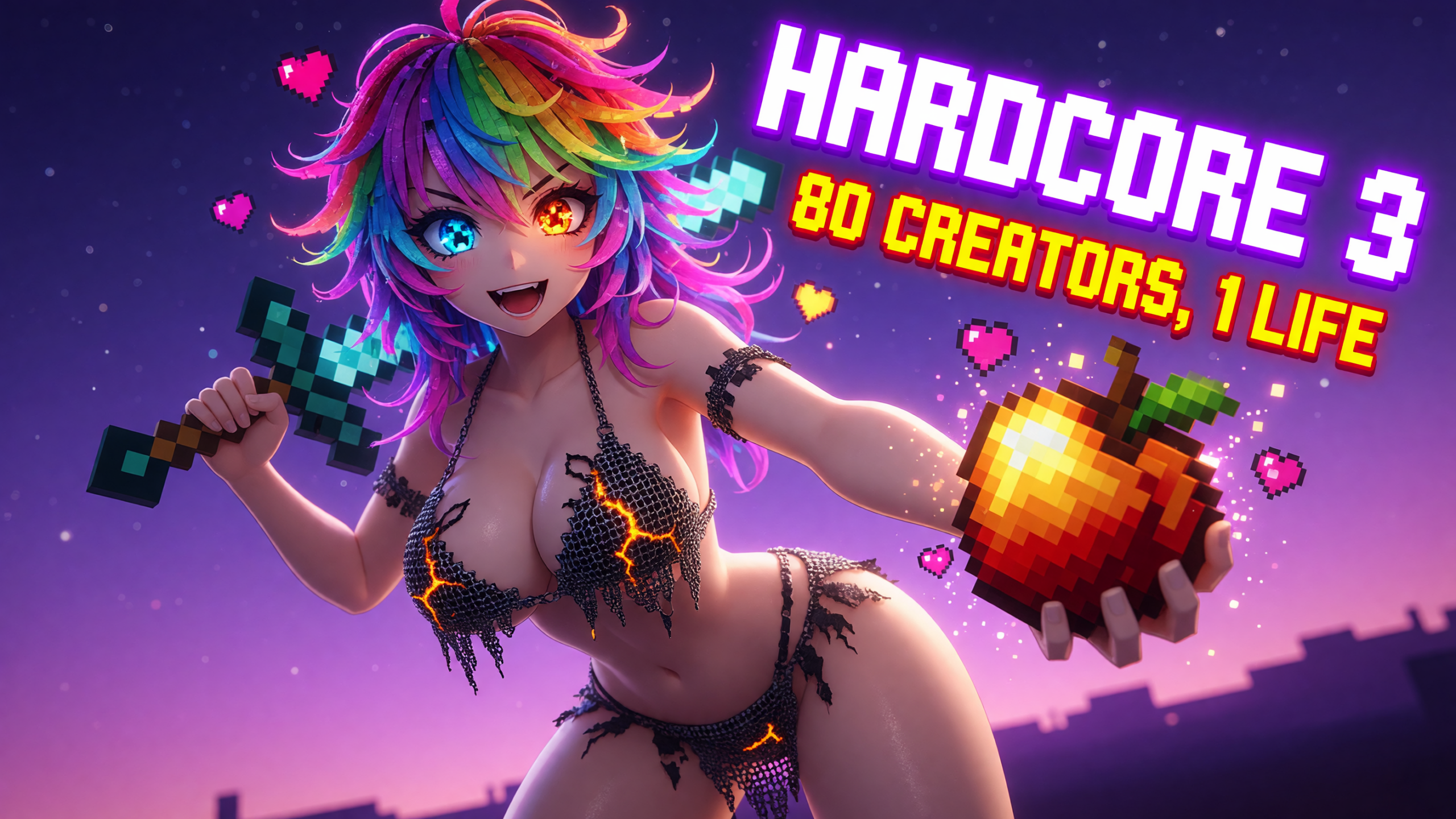 80 Creators Risk Everything in Hardcore Minecraft SMP 3