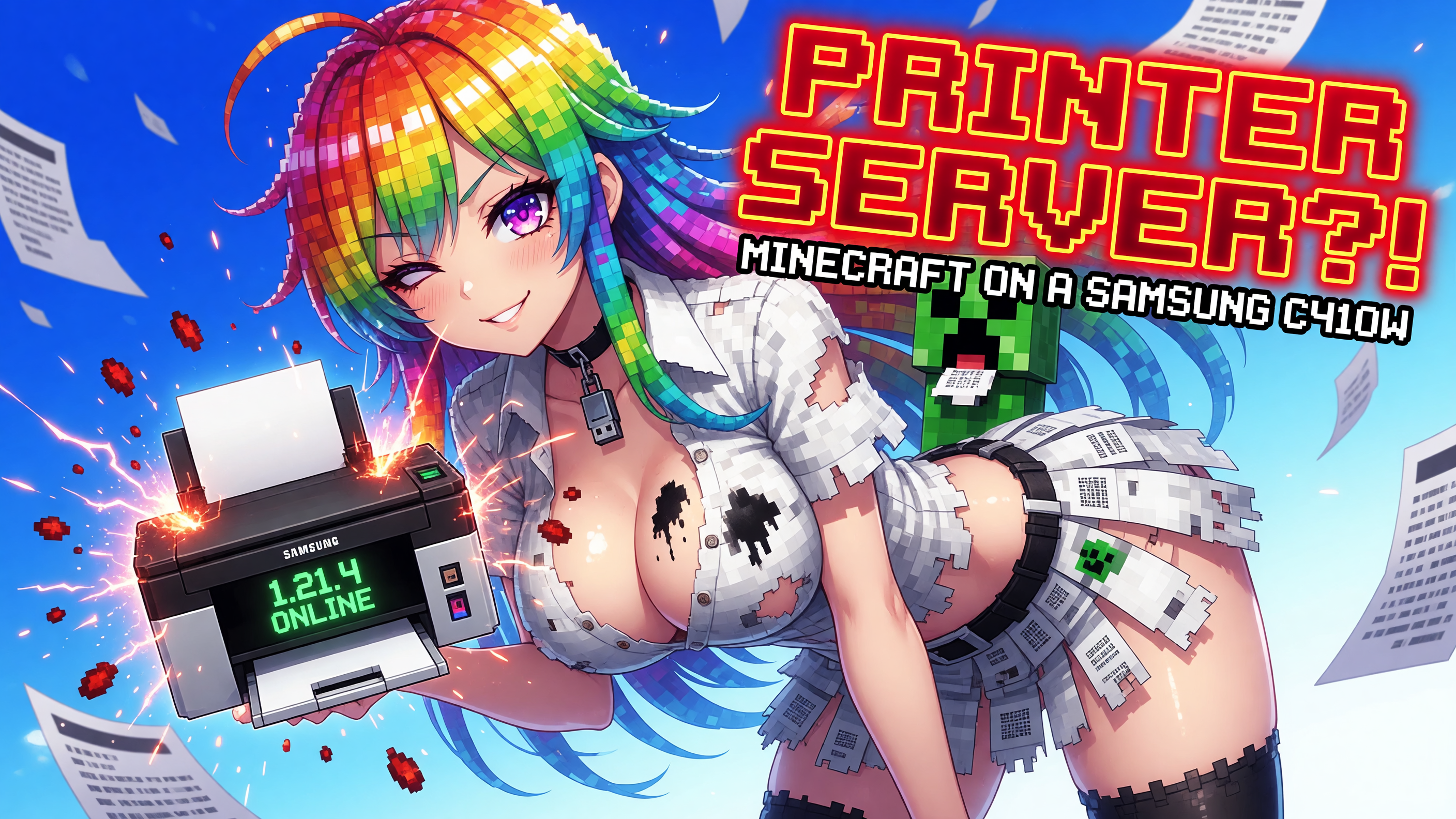 Developer Runs Minecraft Server on a Samsung Printer