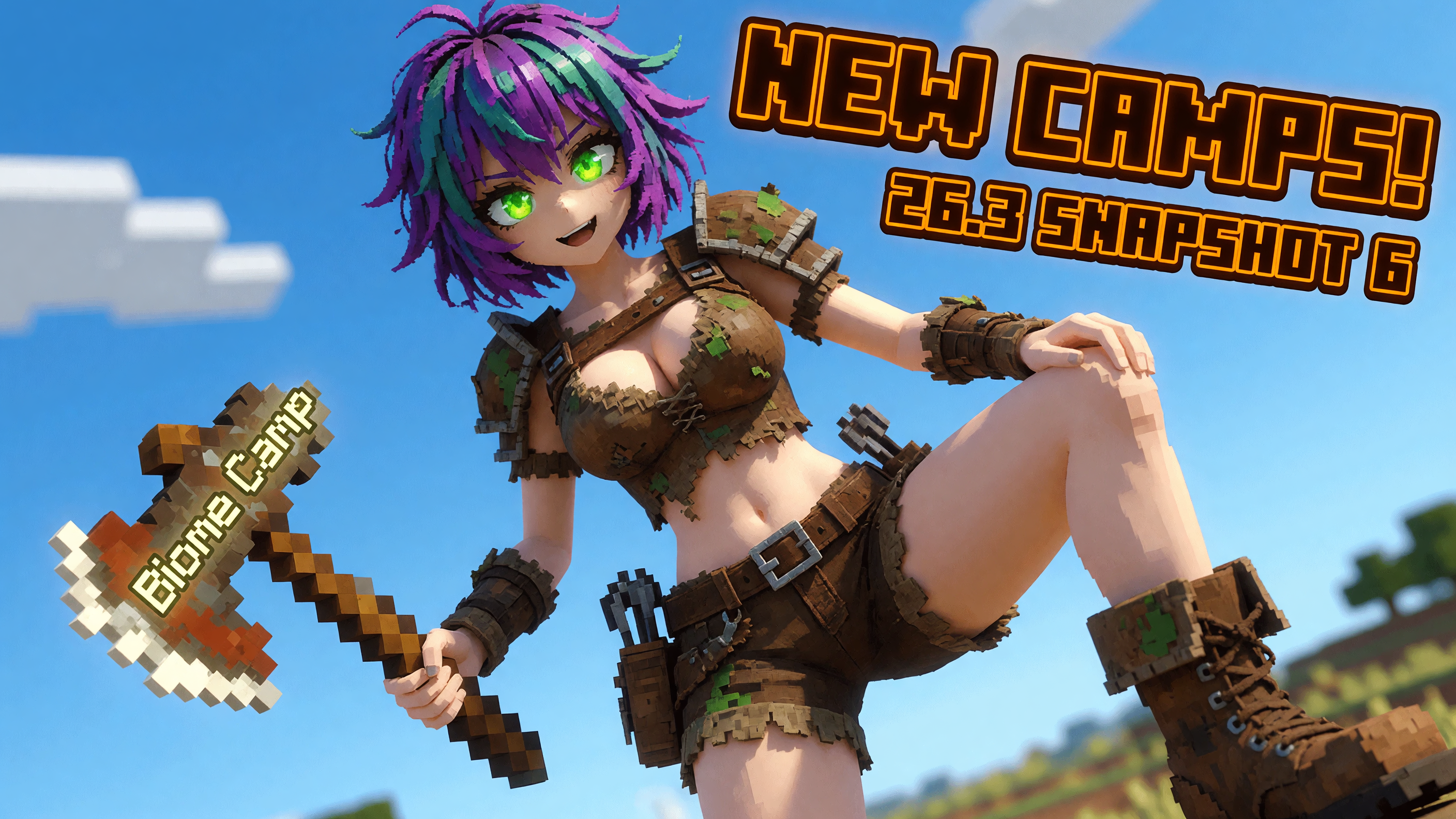 Minecraft 26.3 Snapshot 6 Adds Biome Camps and Menu Overhaul