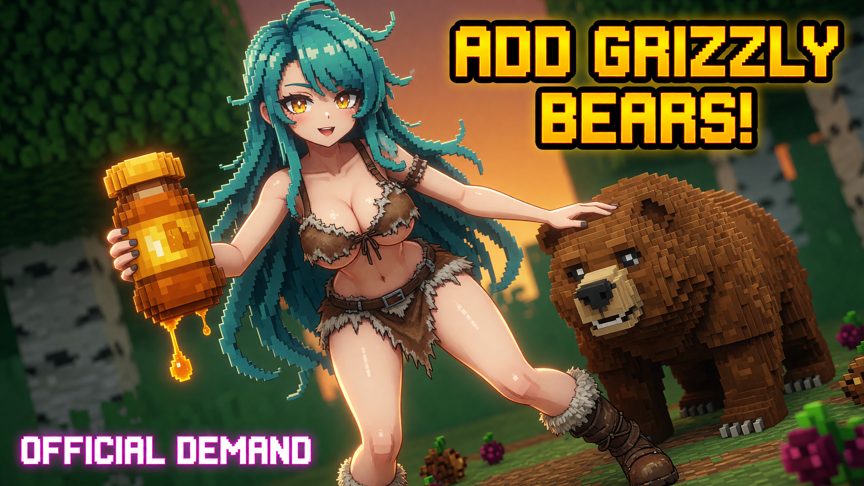 Minecraft Bear Model Post Sparks Flood of Demands to Add Grizzly Bears