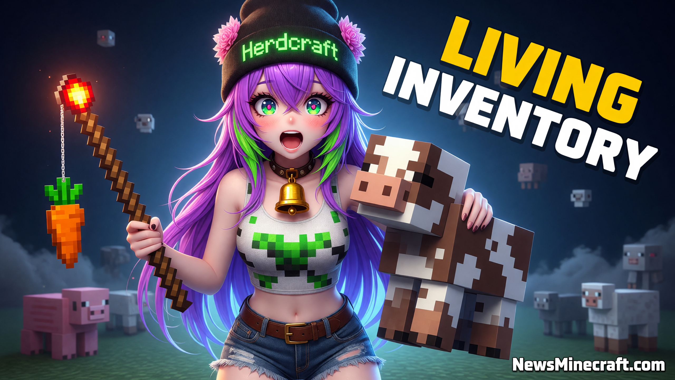 Minecraft Herdcraft Update Turns Your Inventory Into A Herd Of Living Blocks