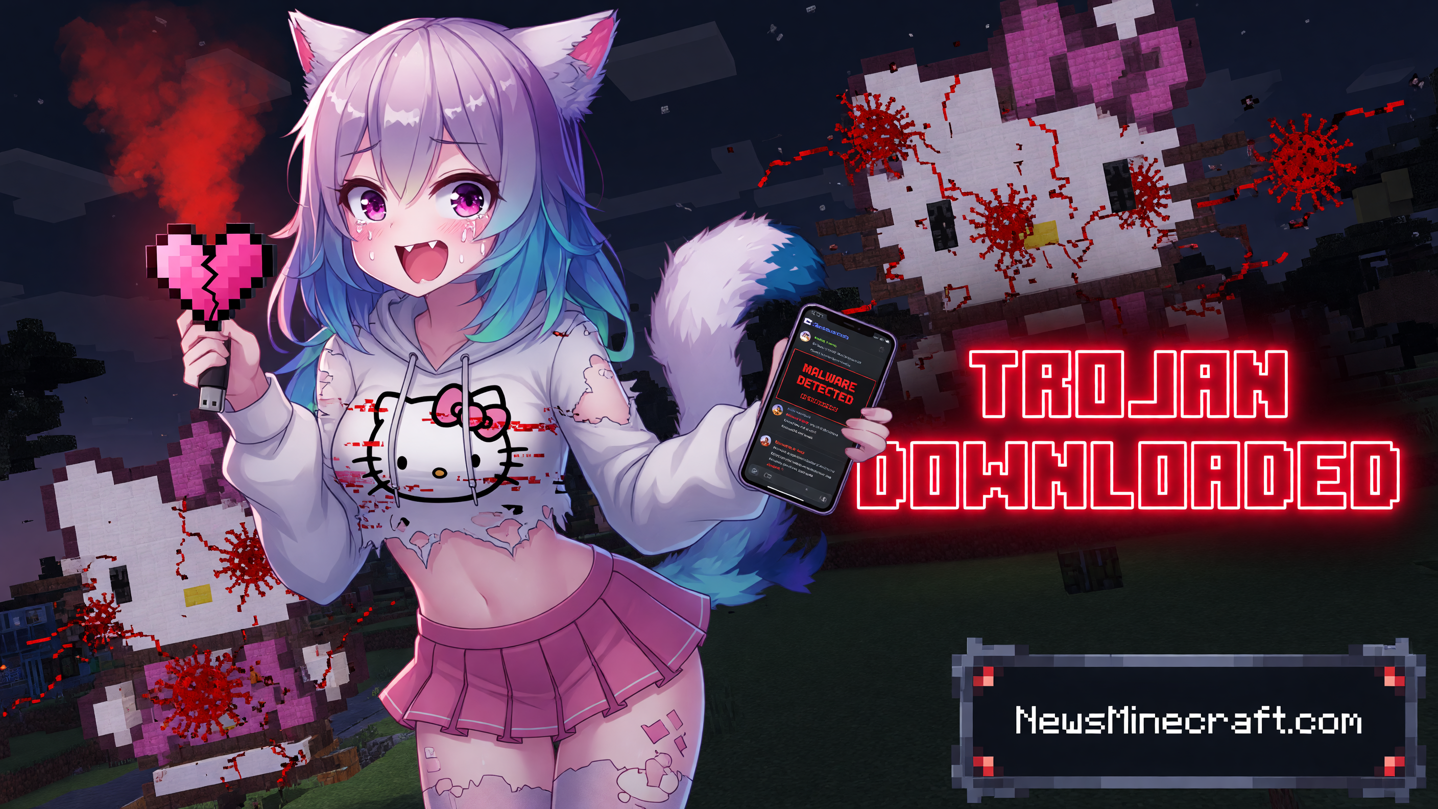 Minecraft Player Installs Trojan After Joining Hello Kitty SMP From Compromised Friend