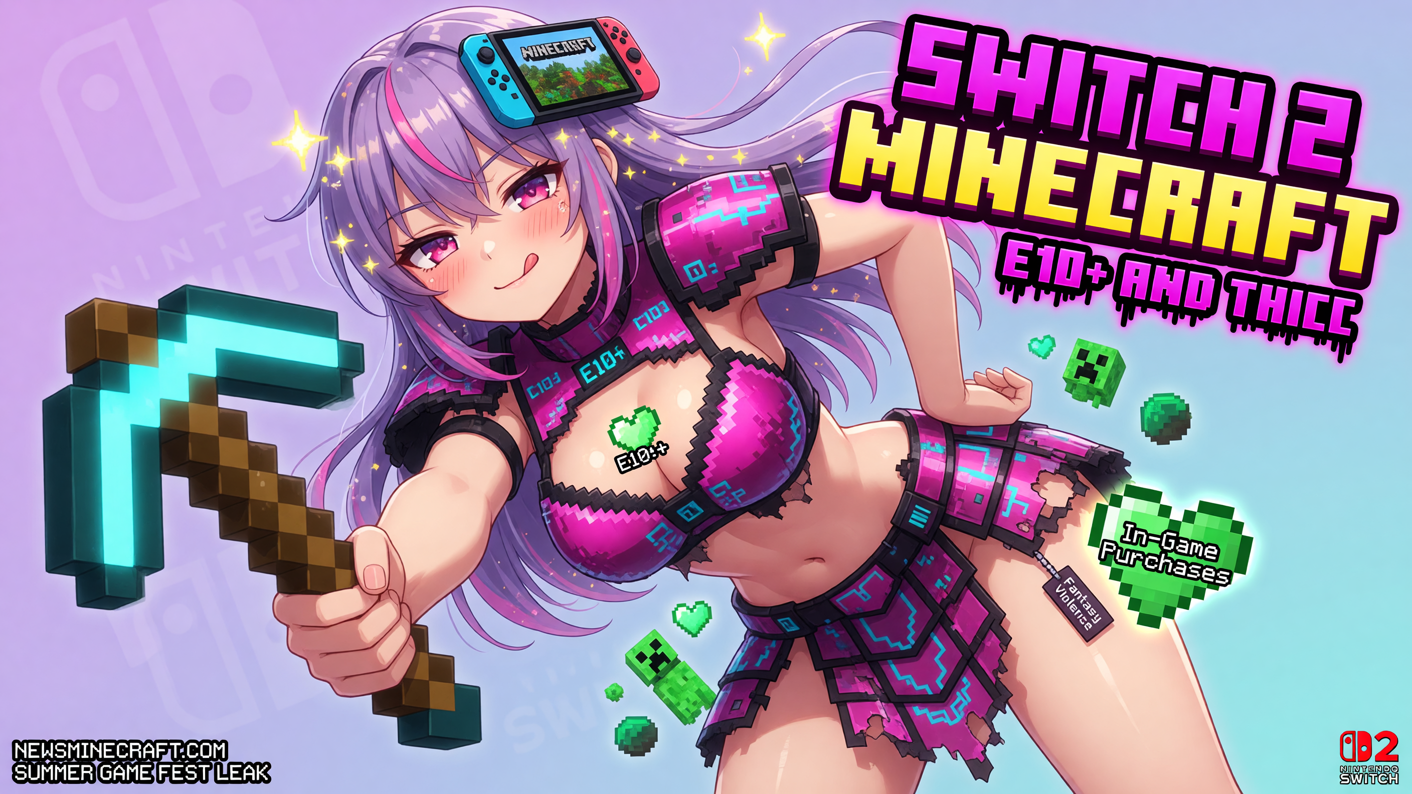 Minecraft Rated For Nintendo Switch 2