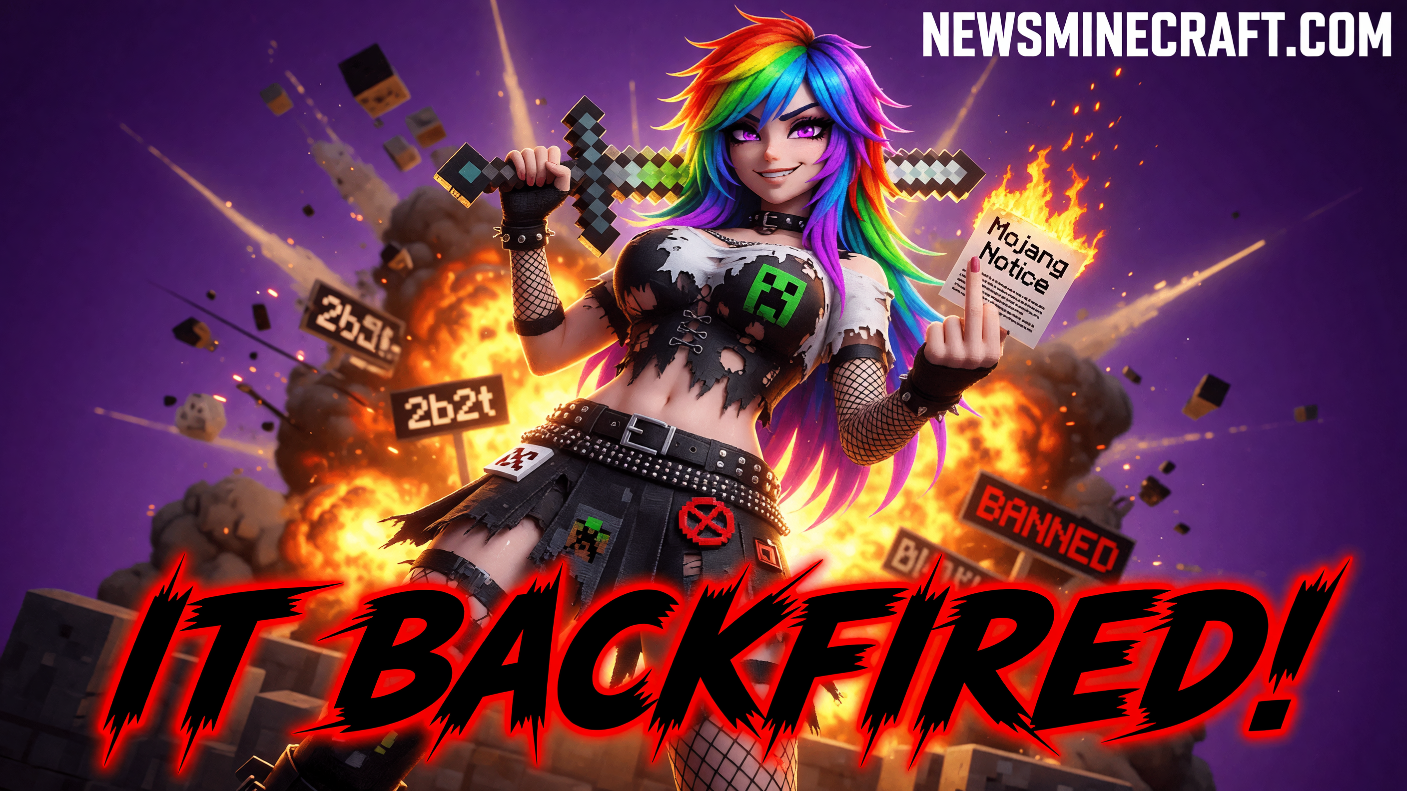 Mojang Blacklists Biggest Anarchy Server and It Backfires