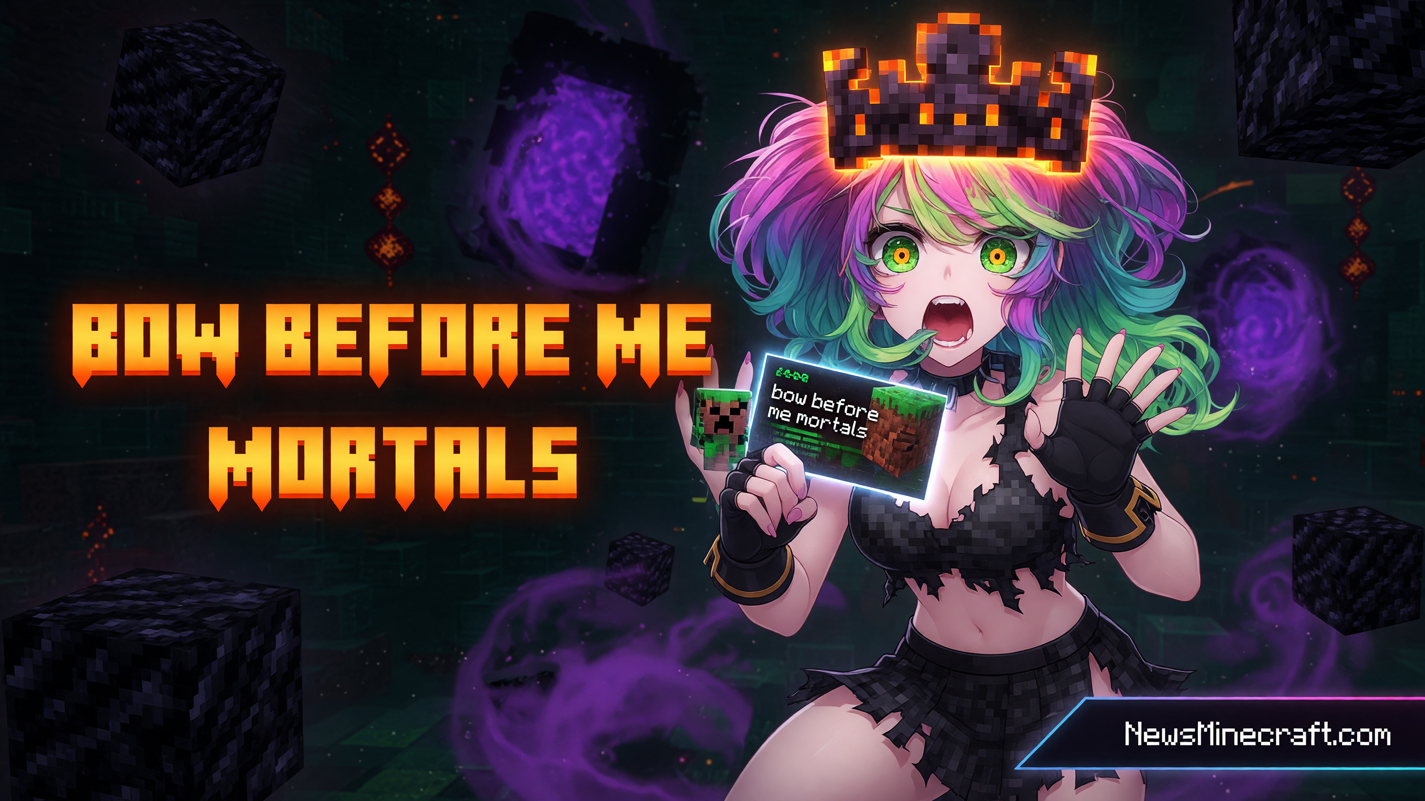 Mojang Teases Players With Cryptic Bow Before Me Mortals Post