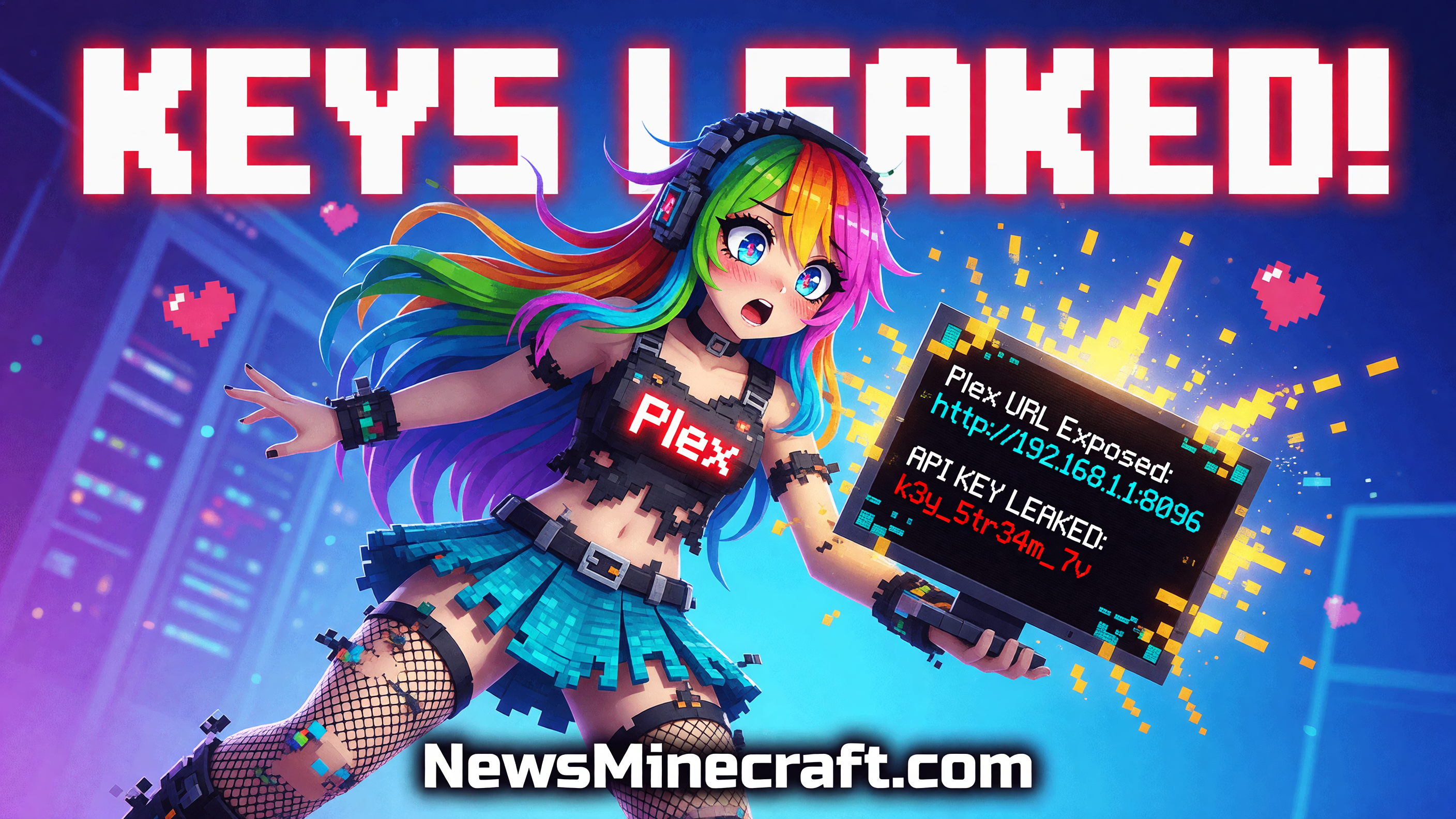 New Minecraft Mod Broadcasts Your Plex Keys to the Whole Server