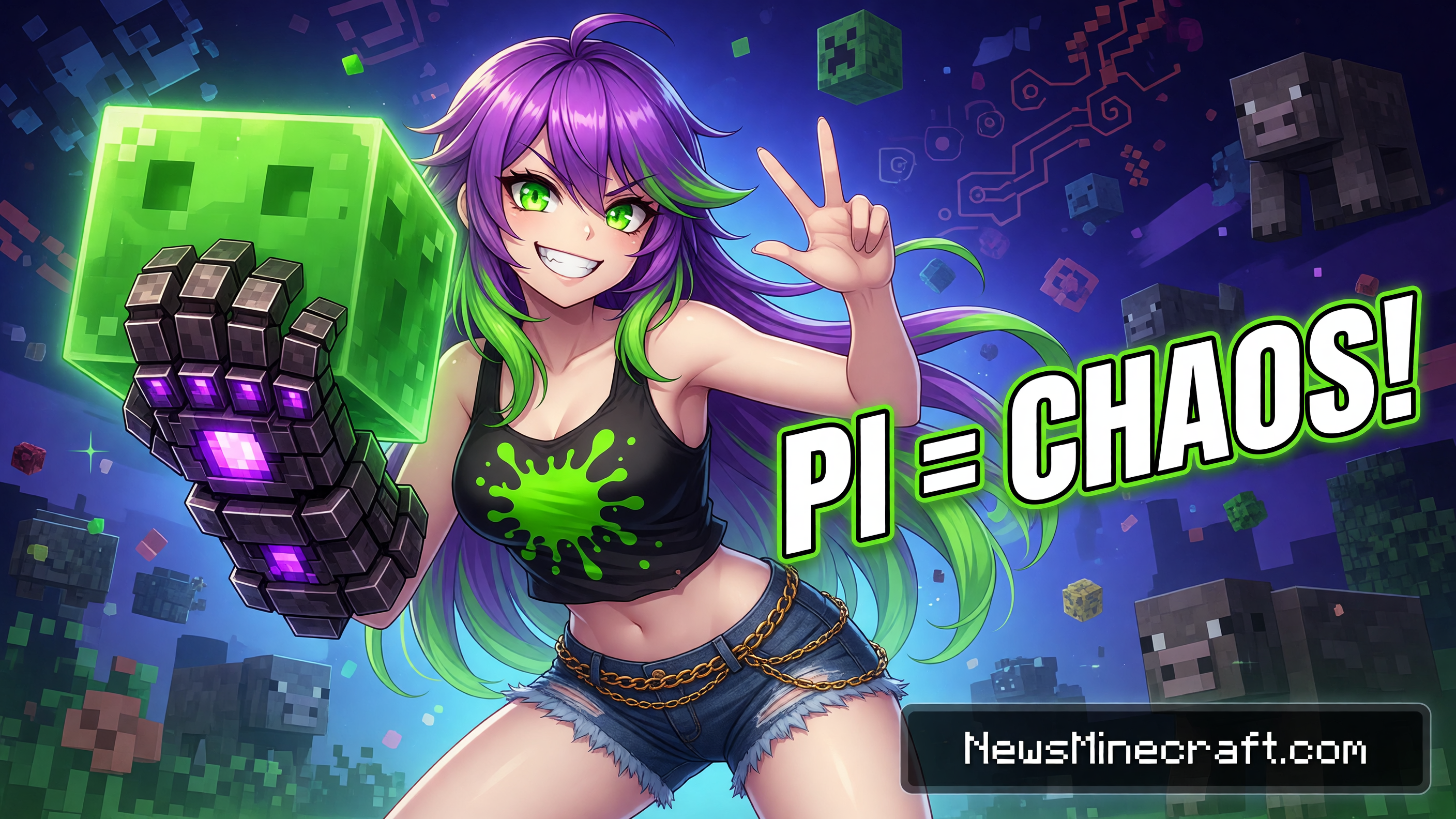 Professor Uses Minecraft Slime Zoglin Battles To Calculate Pi