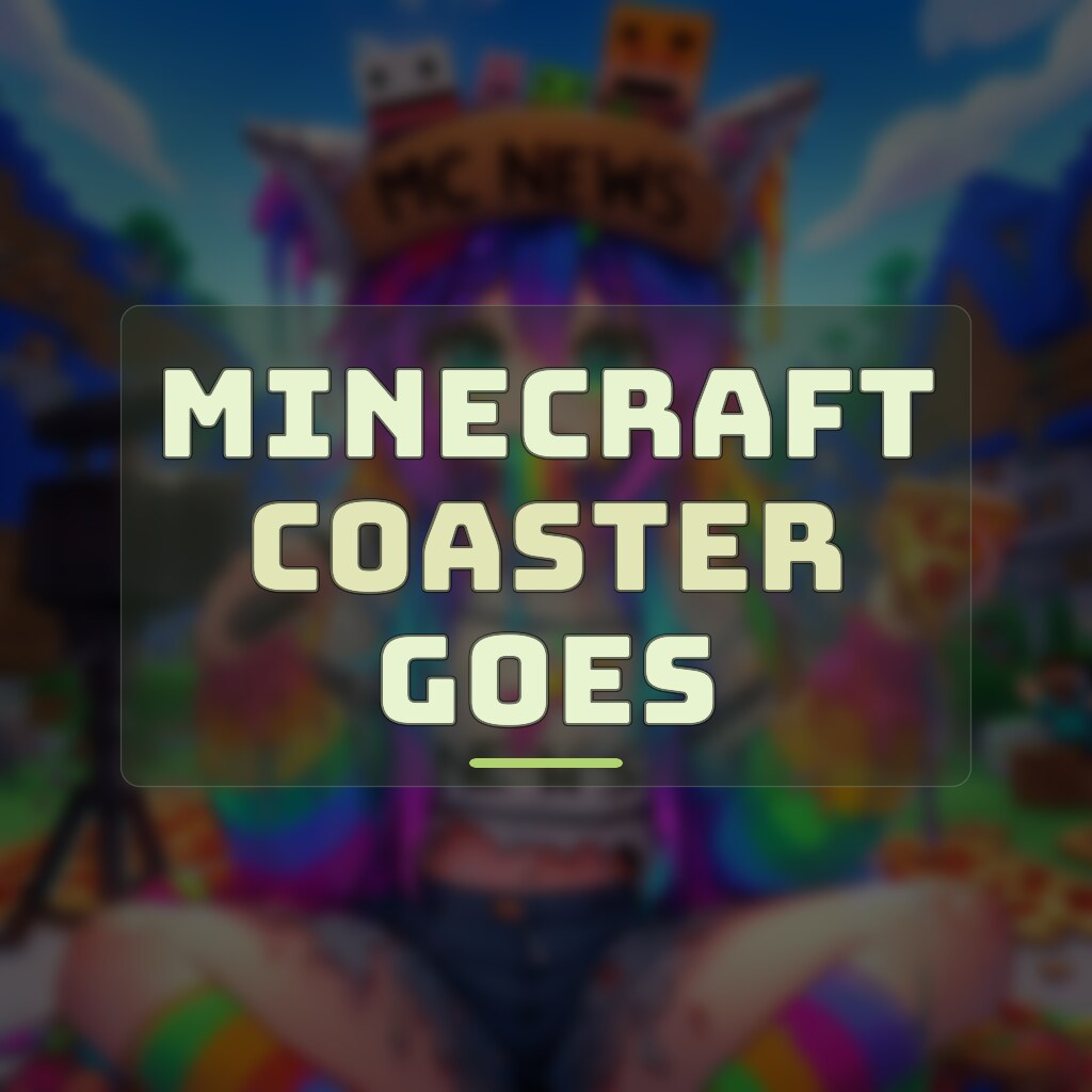 Minecraft World’s Roller Coaster Goes Vertical With First Supports Installed