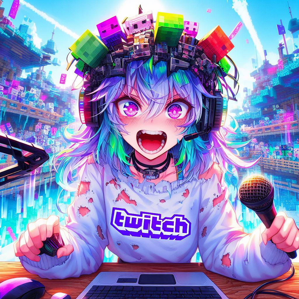 playing minecraft after a year Live Twitch Stream by slimenoblade